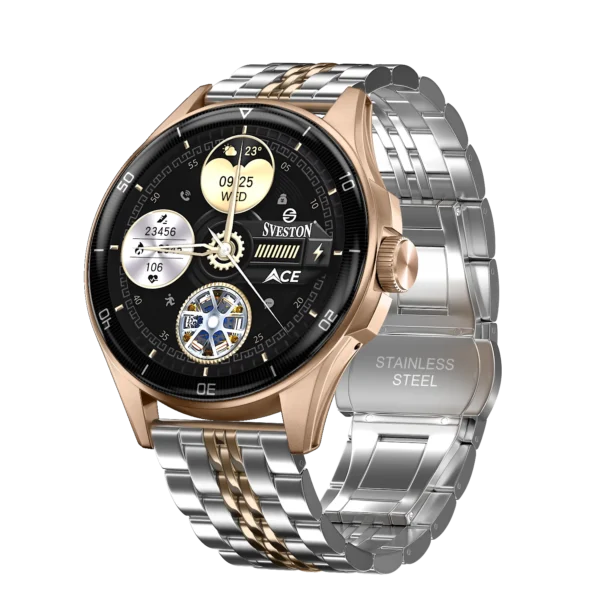 Ace Chain Smartwatch With Free Silicon Strap